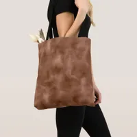 Warm Brown Abstract Watercolor Style Tote Bag