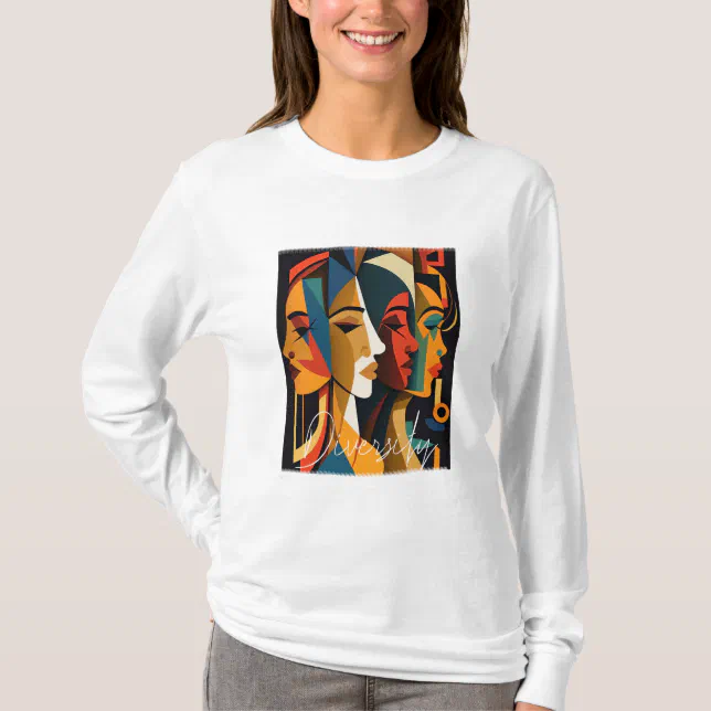 Colorful Women Faces  T-Shirt