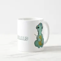 Mug - Green Alligator Doll with Name