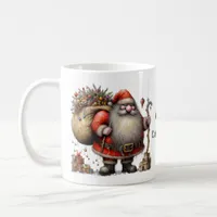 Santa Claus Father Christmas with His Bag of Toys Coffee Mug