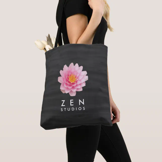 Elegant Floating Pink Lotus Flowers Tote Bag