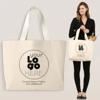 Custom Large Cotton Tote Bag with Logo No Minimum