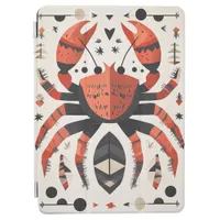 Geometric Red Crab iPad Air Cover