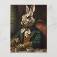 Beautiful Rabbit in a Suit Postcard