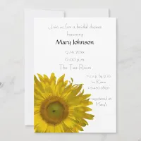 Yellow Sunflower Summer Bridal Shower Invitation