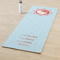 Mantras Year of the Rabbit Lunar New Year Blue Yoga Mat