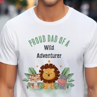 Wild Adventurer Jungle Safari Animals Birthday T-Shirt