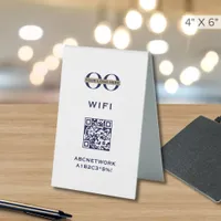 Wi-Fi Network Custom Logo QR Code Display Sign