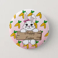 Thumbnail for Happy Easter, Easter Bunny Button