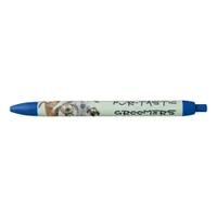 Funny Watercolor Dog Groomers Boutique Blue  Pen