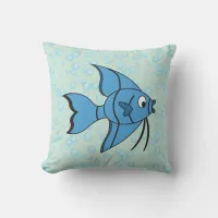 Cute Cartoon Fish Throw Pillow