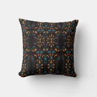Stained Glass Mosaic Window Effect  Throw Pillow