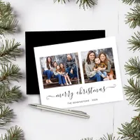 BUDGET Simple Script Merry Christmas Photo