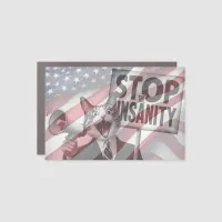 Stop the Insanity Car Magnet