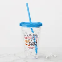 Christmas July Skeleton Summer Ween Beer Birthday Acrylic Tumbler