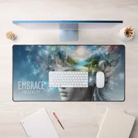 Embrace Surreality Fantasy World in My Mind Desk Mat