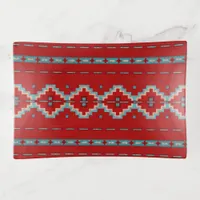 Southwest Mesas Red & Turquoise Trinket Tray