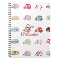 Personalized Retro Caravans Notebook