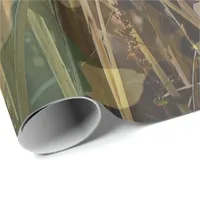 Bullrush Camouflage Camo Hunting Fishing Patterned Wrapping Paper