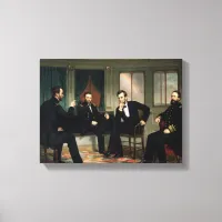 The Peacemakers Painting President Lincoln 15 x 11 Canvas Print