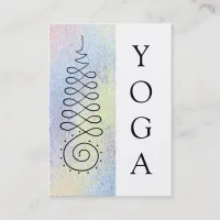 *~* Sacred Geometry Enlightenment Path Pastel Yoga Business Card