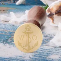 Nautical Anchor Wedding Monogram  Wax Seal Stamp