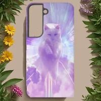 Magical Angelic White Cat Samsung Galaxy S22 Case