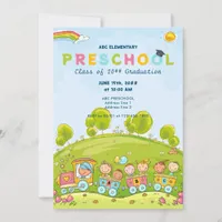 Preschool Graduate Elementary Graduation Ceremony Invitation