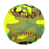 Military Yellow-Green Camo Pattern Baseball