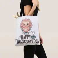 Cute Thanksgiving Turkey Tote Bag