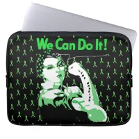 Lyme Disease awareness "We Can Do It" Lyme Warrior Laptop Sleeve