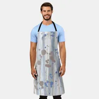 Modern Abstract Nature Art Brushstrokes Apron