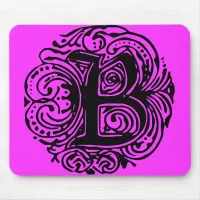 Monarchia Black  "B" Mouse Pad