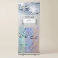 Modern Romantic Chic Elegant Contemporary Retractable Banner