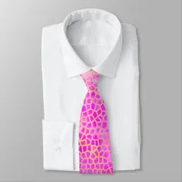 Pink Dinosaur Hide Neck Tie