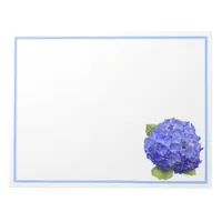 Blue Hydrangea Flower Notepad