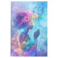 *~* Magical Woman SC4 Esoteric Hands Prayer Metal Print