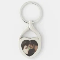 Romantic Personalized Couple's Photo Key Chain