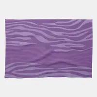 Purple Zebra Abstract Kitchen Towel