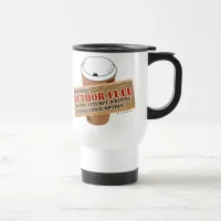 Author Fuel Funny Writers Morning Slogan Travel Mug