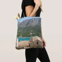 Guadalest Reservoir Alicante Spain Tote Bag