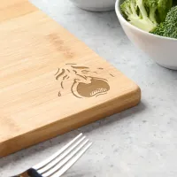 Weeping Expressive Face Corner Wood Cutting Board