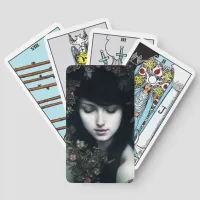 Floral Somberness: A Dark Portrait of Beauty Tarot