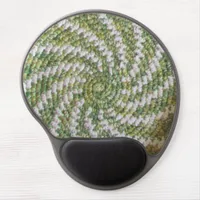 Gel Mousepad - White and Green Spiral