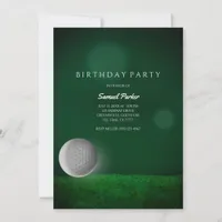 Golf Bachelor Party Green - Golf Ball - Golfers Invitation