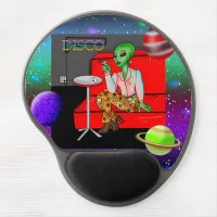 1970's Retro Extraterrestrial in Disco Lounge  Gel Mouse Pad