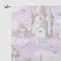 Princess and Castle Lavender ID1053 Sheer Curtains