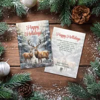 Reindeer in Winter Wonderland Holiday Card