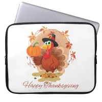 Happy Thanksgiving Typography  Laptop Sleeve