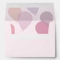 Cute Girly Pink Birthday Party Balloons  Envelope